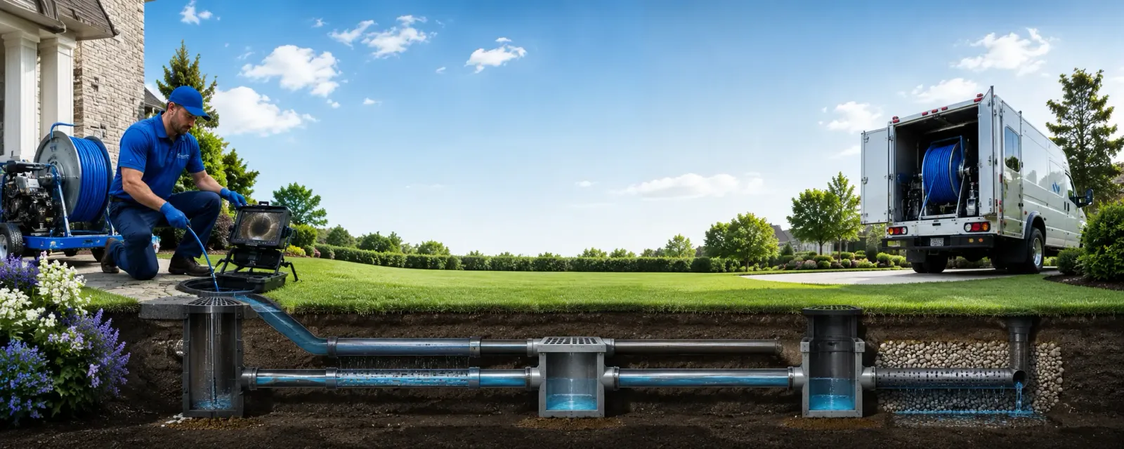 Outdoor drain cleaning information for Firebaugh, CA